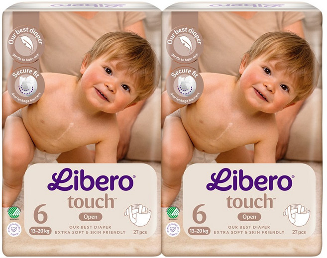 리베로 기저귀 터치 밴드형 6단계 27매 2팩, 54매