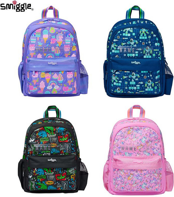 호주 스미글 책가방 유치원 저학년 미디움 사이즈 네임카드 나들이 백팩