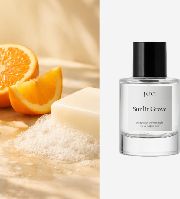 PURE5 상쾌한 시트러스 오렌지 비누향 향수 SUNLIT GROVE, 1개, 18ml