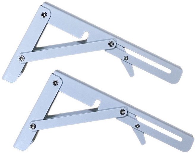 리폼플러스 접이식 벽고정 받침대 선반 브라켓 2P, 화이트