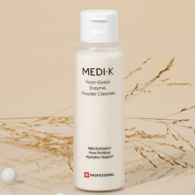 약국입점 메디케이 윤결 효소파우더 클렌저 대용량 각질 피지 요철 제거 곡물스크럽 저자극 클렌징, 1개, 70g