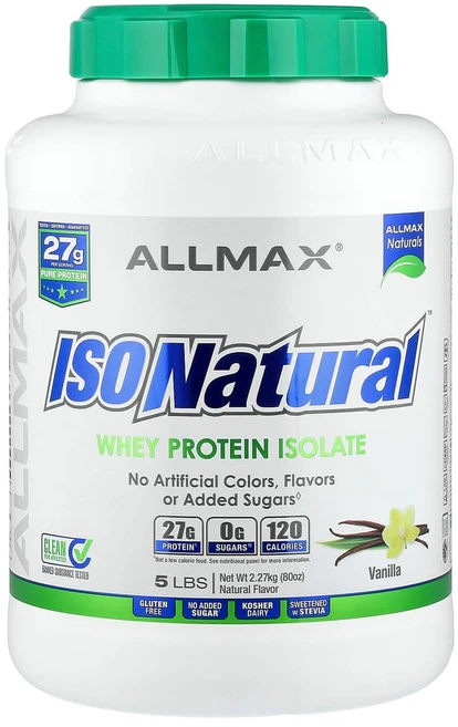 올맥스뉴트리션 IsoNatural 분리유청단백질 바닐라 2.27kg(5lb), 1개 - 쿠팡