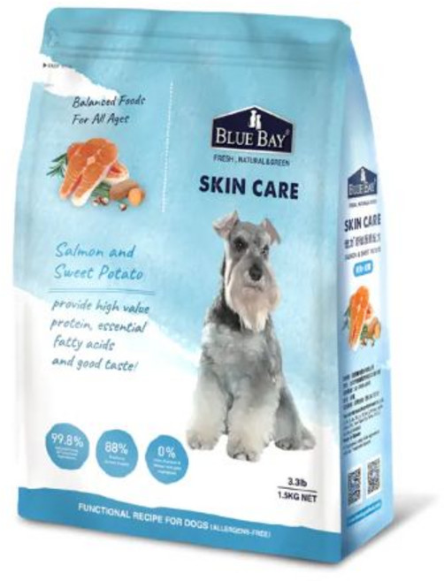 【臭貓動物園】倍力Bluebay｜S30低敏犬糧, 1.5kg, 1袋, SKINCARE
