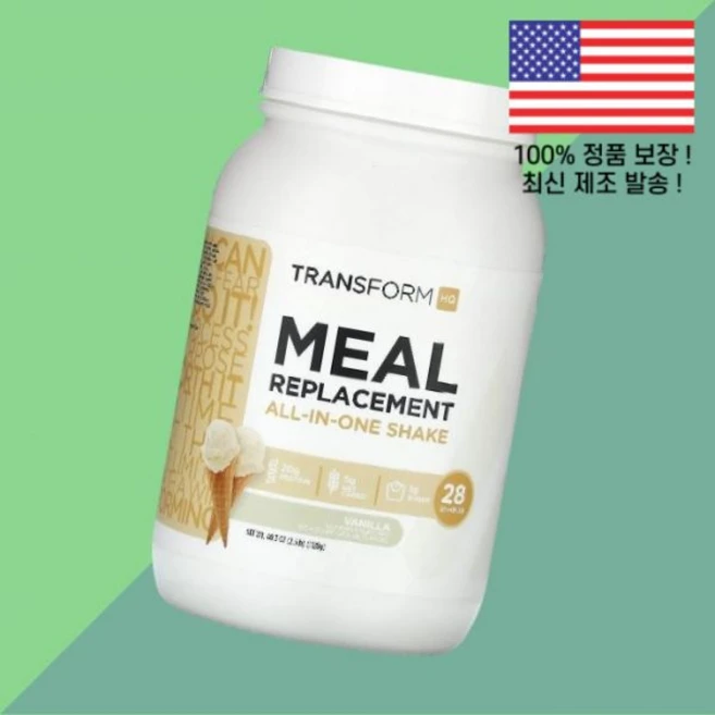 트랜스폼HQ 식사 대용 올인원 쉐이크 바닐라 2.5파운드 40.3 1128g TransformHQ Meal Replacement All in One Shake Vanilla 2, 트랜스폼HQ 식사 대용 올인원 쉐이크 바닐라 2.5파운, 1개 - 쿠팡