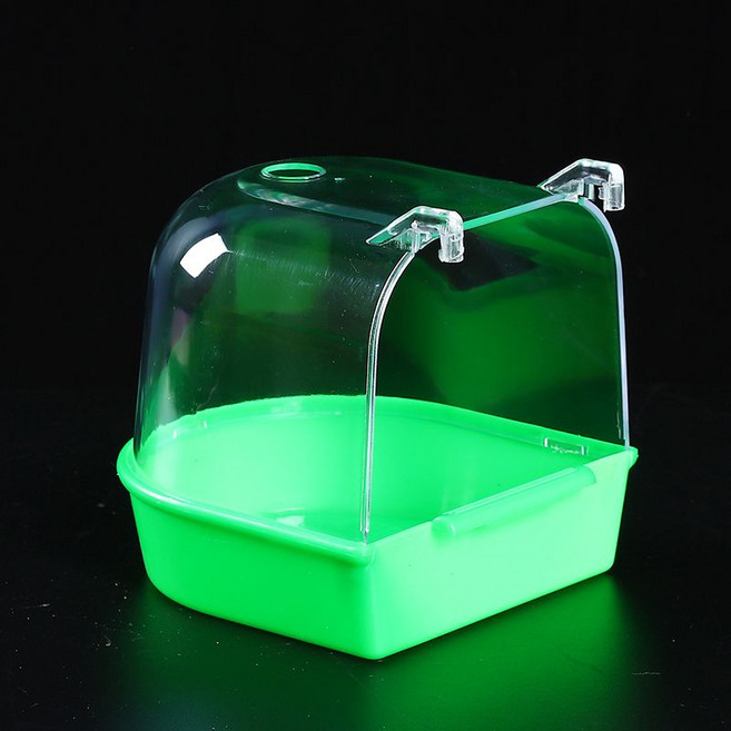 앵무새 욕조 걸이식 목욕통 목욕 물 샤워 새장 물통, 3번