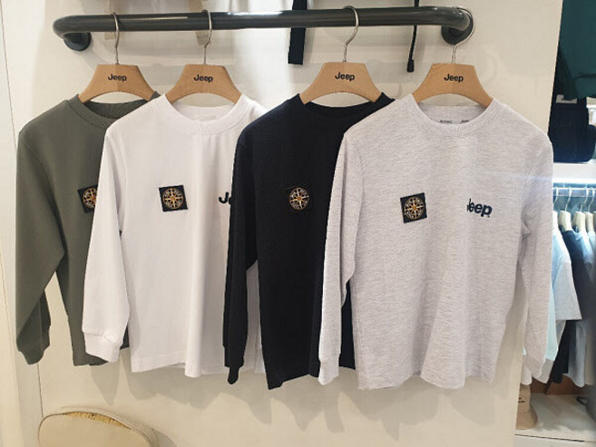 지프키즈 지프키즈 KO2TSU003 나침반와펜 싱글 긴팔티 (P002582246)