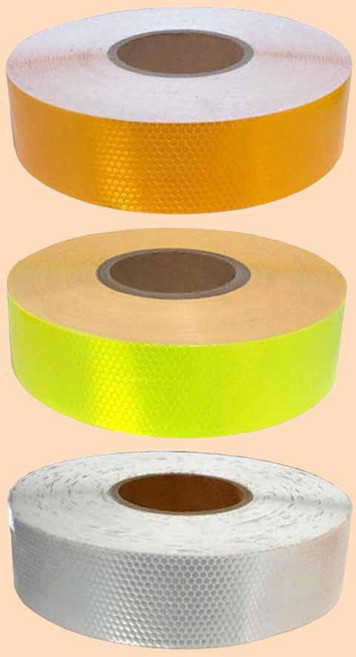 G82493 프리즘 고휘도 벌집반사 야간 반사띠 10cm 45.7M 1롤, 형광, 1개