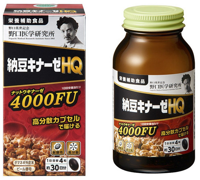 노구치의학연구소 낫토키나아제 HQ 4000fu, 120정, 1개