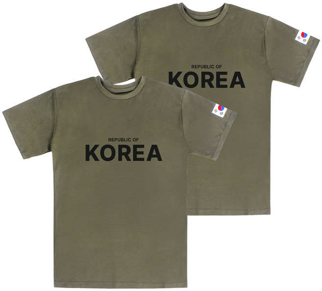 [2P] REPUBLIC OF KOREA 쿨링 반팔 티셔츠 RT002 - 헬스 운동 응원 기능성 드라이핏 쿨소재 스포츠