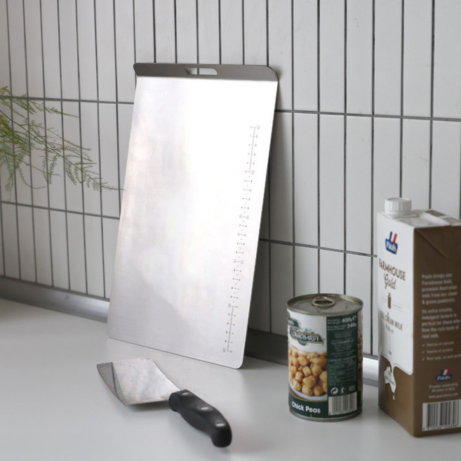 테르헨 316 스텐 도마 무연마제 국산도마, 눈금형, 1개, 눈금형