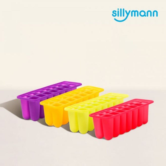 실리만 실리콘 아이스 몰드 사각 14구 WSK807, 투명노랑, 1개