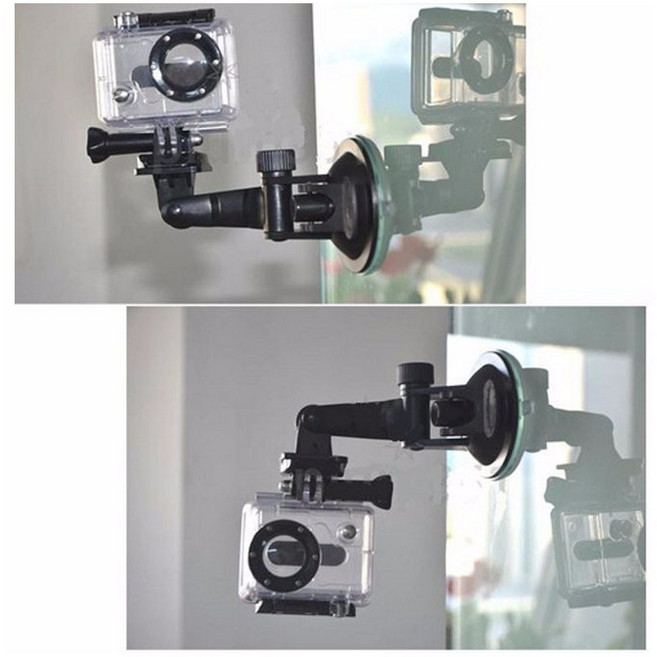 유리 마운트 액셔캠 카메라 석션컵 흡착 거치대 GOPRO HERO 7 6 5 4 호환, 1개