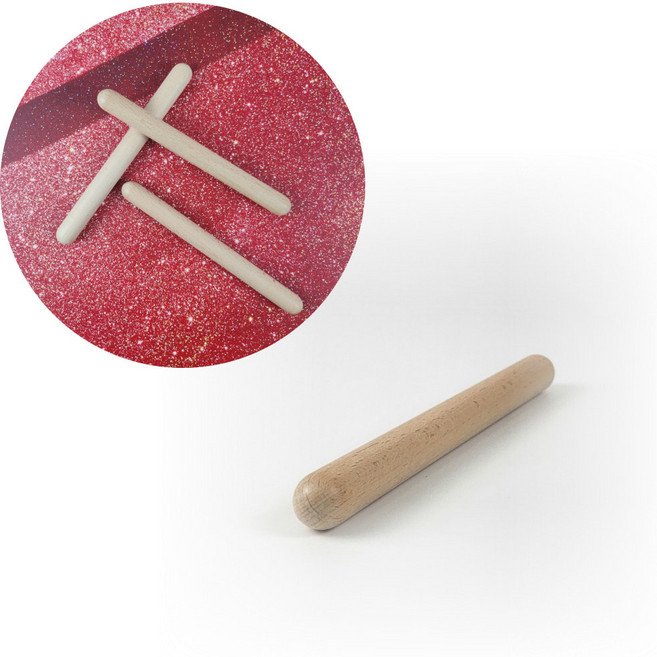 원목 우드 나무 리듬 스틱 막대 클라베 방망이 악기 놀이 수업 난타 북채 난타채 클라베스 초등 음악 교육