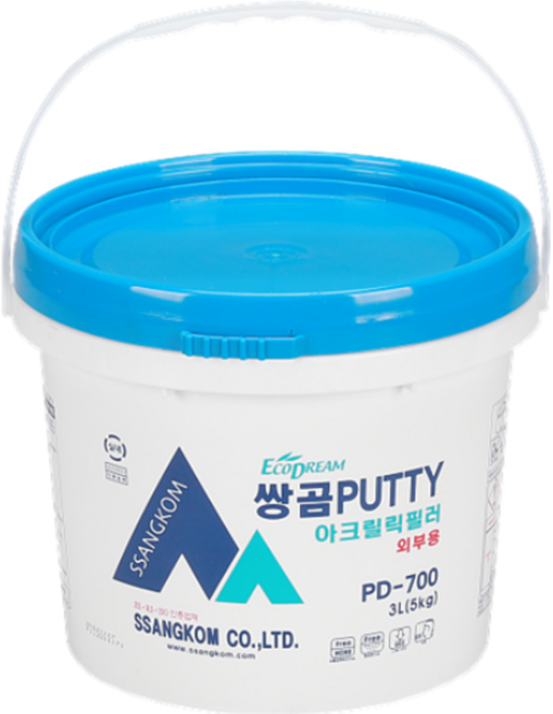 쌍곰 건축용퍼티 쌍곰퍼티 PD-600 (5kg), 1개
