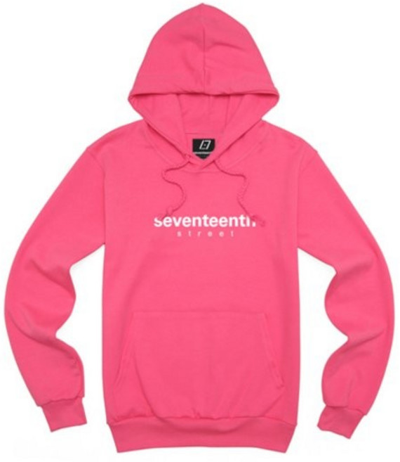 SEVENTEENTH BASIC LOGO HOODY [PNK/WHT]