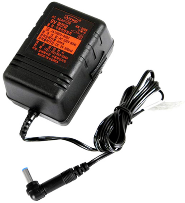 안전사 일렉기타 이펙터용 아답터 DC9V 300mA 국산정품 꾹꾹이 오버드라이브 디스토션 코러스 멀티이펙터 베이스 전자피아노등 페달보드 악기용, DC9V 300ma 정전압