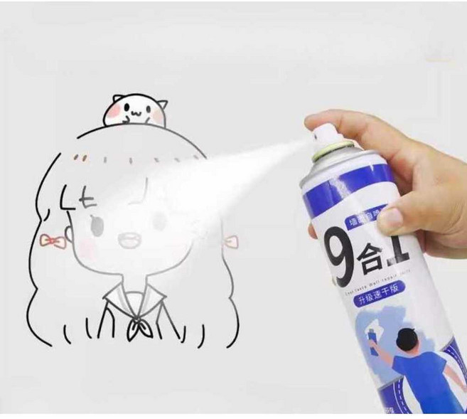 탄성코트 스프레이 DIY 결로방지 셀프 벽면 얼룩 오염제거 균열 커버 방수, A. 800ml+도구, 1개