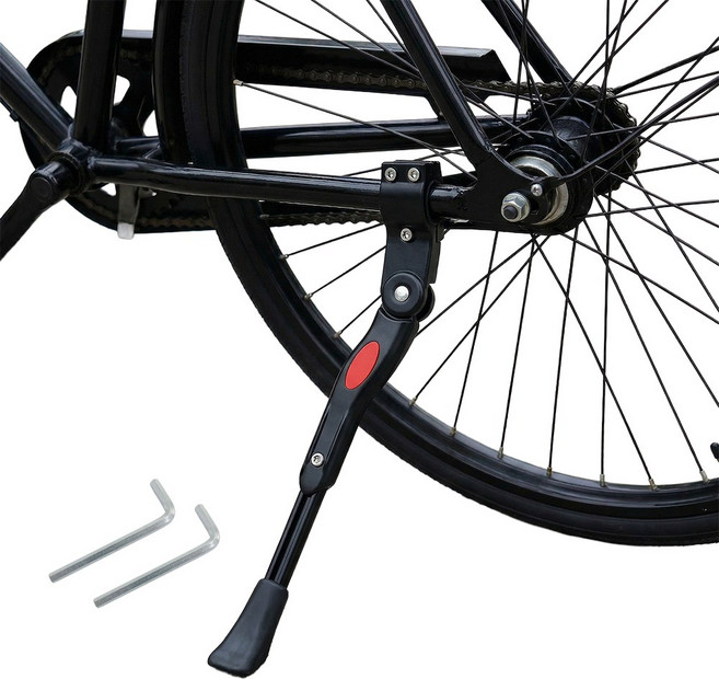 오퍼스트 자전거 킥스탠드 높이조절 사이드스탠드 거치대, 1개
