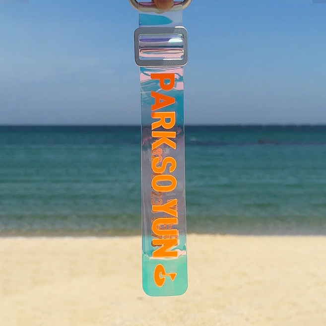 오로라 커스텀 홀로그램 네임태그 여행용 캐리어 네임택