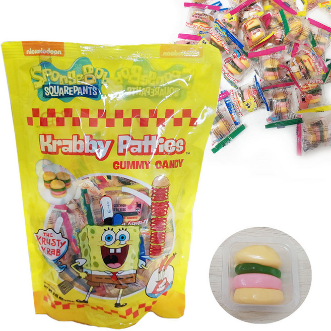 스폰지밥 크래비패티 햄버거 젤리, 2개, 270g