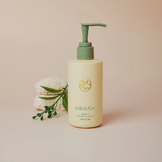 밀리맘 신생아 아기 태열 기저귀 진정 보습 비건 새싹 수딩 젤 세럼 200ml, 1개 - 쿠팡