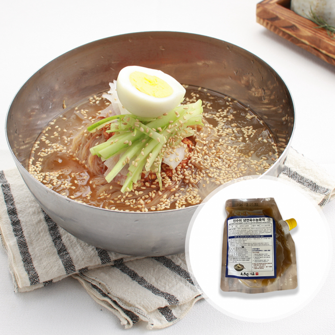 물냉면 초계국수 김치말이 육수 농축액 1kg 진한 업소용, 단품