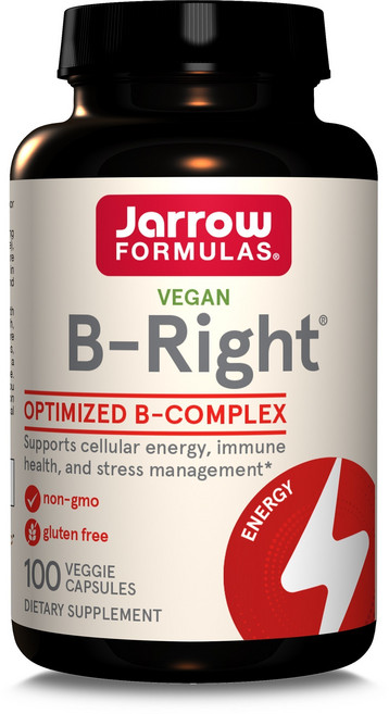 Jarrow FORMULAS 賈羅公式 B Right複合維生素B素食膠囊, 100顆, 1罐