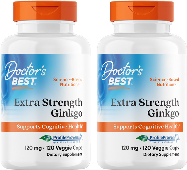 닥터스베스트 엑스트라 스트렝스 징코 120mg 베지 캡슐, 120정, 2개