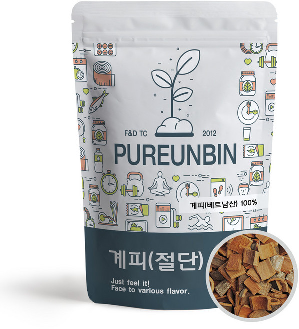 푸른빈 절단 계피, 500g, 2개