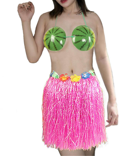 쓸모없는 선물 친구 생일선물 웃긴선물, 수박속옷+인디언치마(레드), 1세트