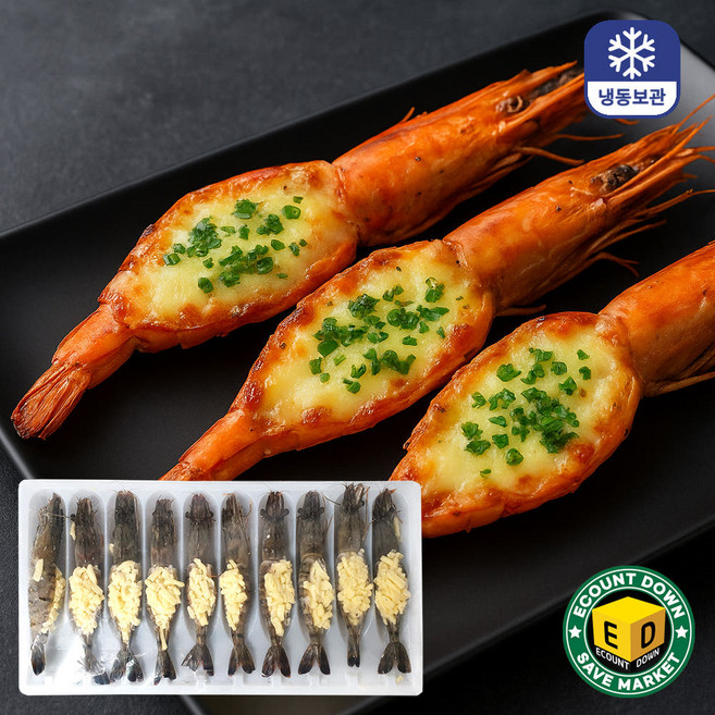 블랙타이거버터치즈새우 (40gx10개), 1개, 400g(40gx10개)