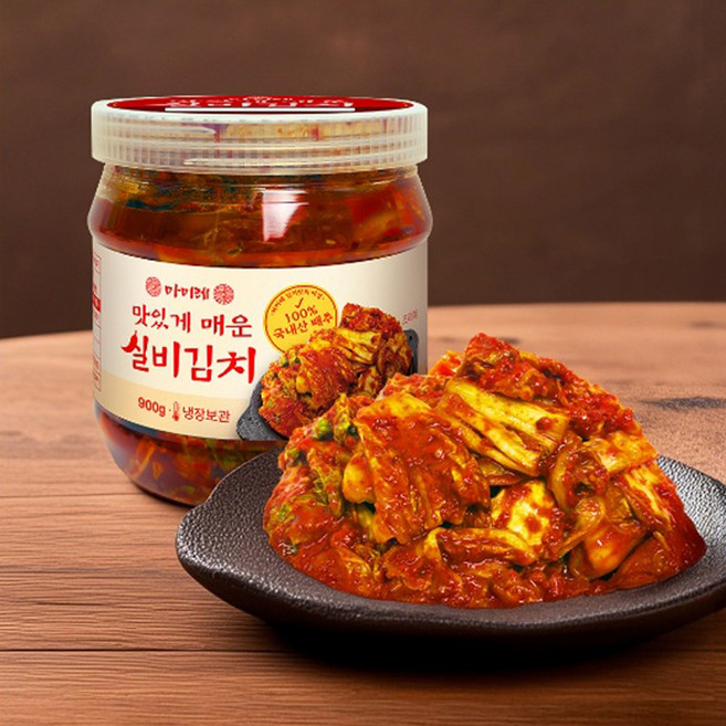 마미레 신선 실비김치 매운맛 900g, 1개