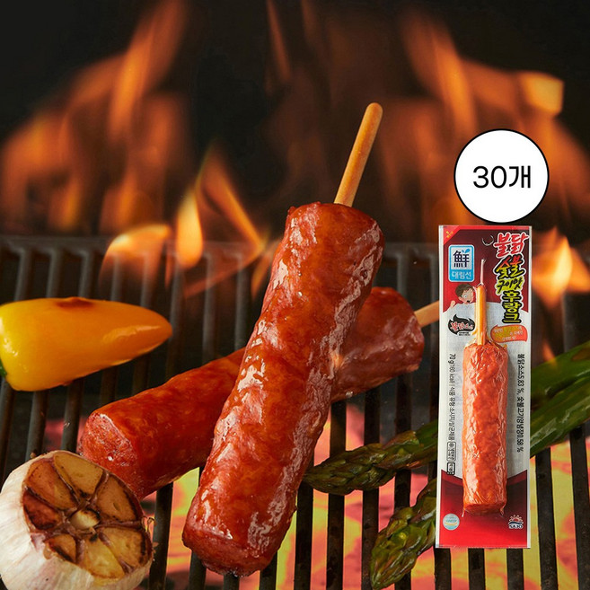 [사조대림] 불닭숯불구이맛후랑크 70g 30개