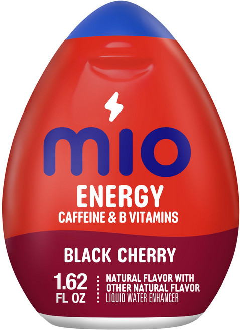 pack of 1 MiO Energy Black Cherry Water Enhancer with B Vitamins Liquid Drink Mix (1.62 oz Bottle), 48ml, 1개