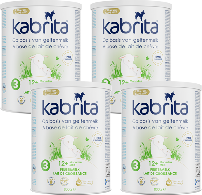 카브리타 프리미엄+ 산양 분유 3단계, 4개, 800g