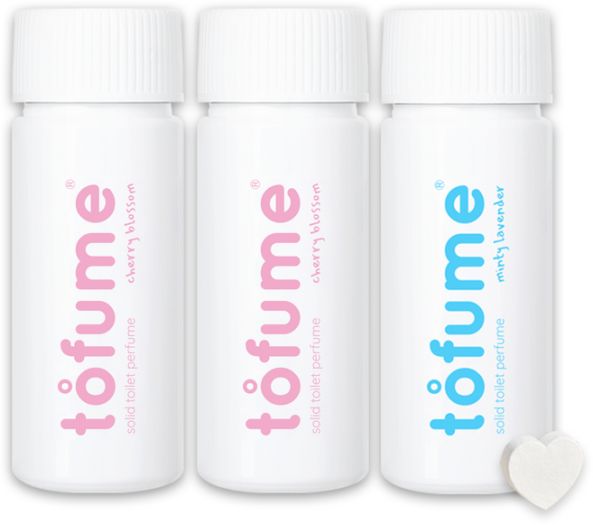 토퓸 토일렛 퍼퓸 화장실 방향제, 24g, 3개, 민티라벤더(30정), 체리블라썸(30정), 체리블라썸(30정)