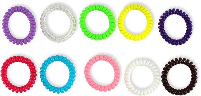 머리고무줄 실리콘 헤어끈 투명 세트 고탄력 스프링