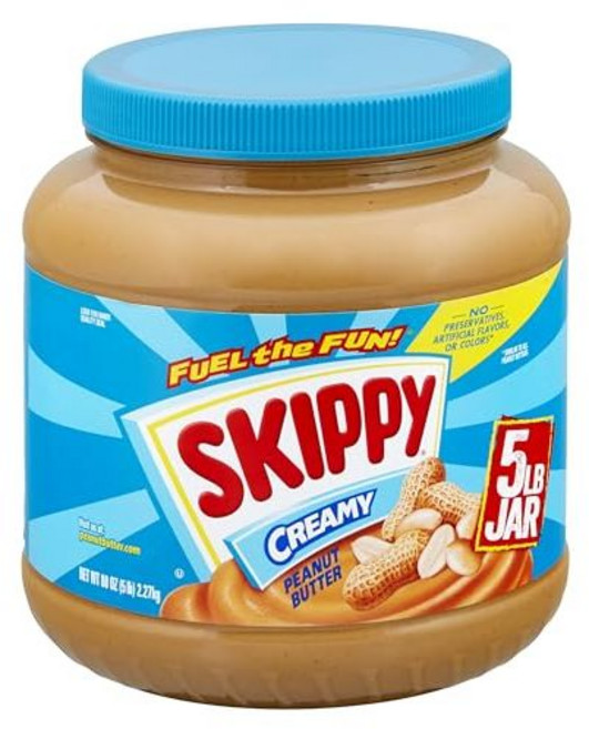 스키피 크리미 피넛 버터 2.27 킬로그램 SKIPPY Peanut Butter Creamy 7 g protein per serving 80 oz., 1개