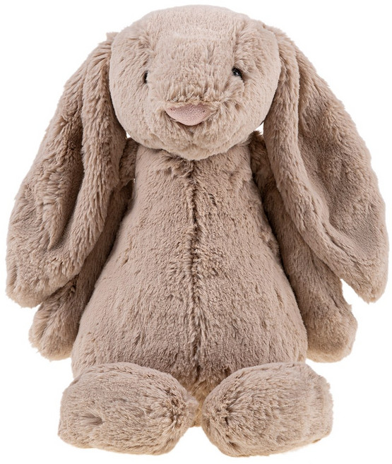 젤리캣 버니 애착인형 M, 베이지, 1개