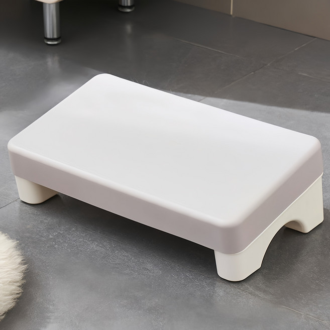 세이섬 사무실 발받침대 책상 발판 방석 포함 다용도 풋스툴 발받침, 그레이