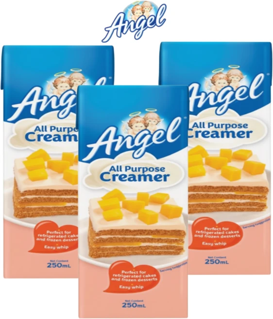 [PERA PLUS] Angel all purpose cream 250ml 엔젤 올폴포즈 생크림 휘핑크림, 3개 - 쿠팡