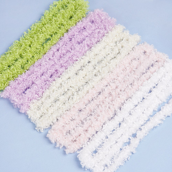 오꿈 모루 철사공예 밍크 뽀글이 장식줄 모루인형만들기 재료, 04 곱슬모루 20mm (갈색), 1개