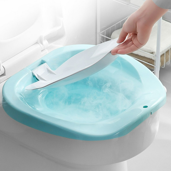 좌욕훈증커버 넓은가정용좌욕기 임산부안심변기대야, 2.핑크