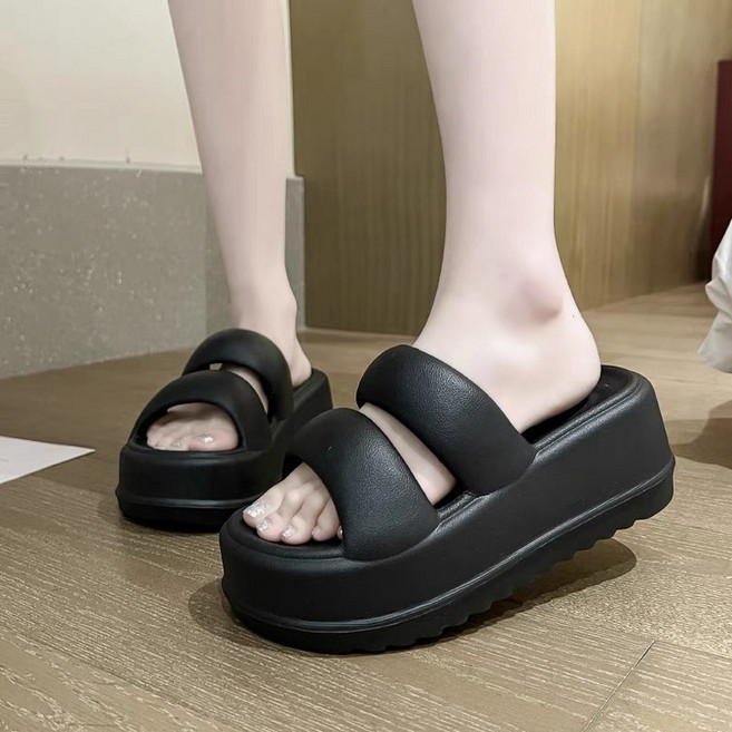 히트그램 키높이 EVA 통굽 슬리퍼 7CM