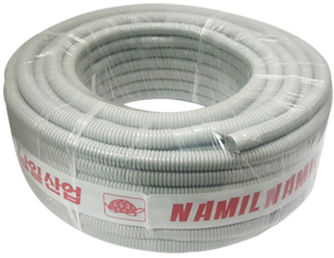 에어컨배수호스 BS 회색 1롤(40M) 내경 16mm, 1개