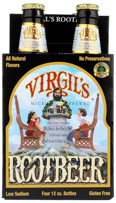 버질스 루트 비어 Virgil's Root Beer 12 Fl Oz each (pack of 4), 4개, 355ml