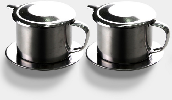 베트남 드리퍼 7Q 2개입 세트 핸드드립 커피핀 연유커피 만들기 카페쓰어다, 단일, 2개, 60ml