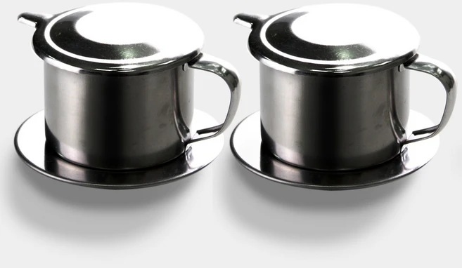 베트남 드리퍼 7Q 2개입 세트 핸드드립 커피핀 연유커피 만들기 카페쓰어다, 단일, 2개, 60ml - 쿠팡