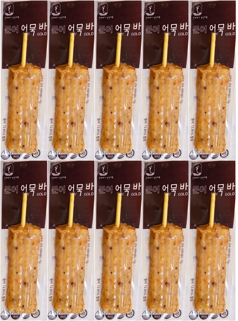 [진짜배기 부산어묵] 어묵바 문어 70g, 10개