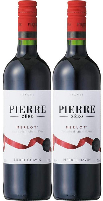 제로 메를로 논알콜 레드 와인, 750ml, 2개